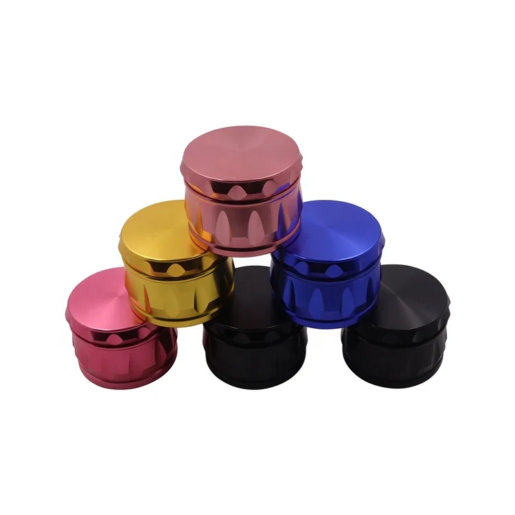 4-слойная металлическая мельница для трав с логотипом на заказ, 2,5 дюйма, oem барабан, мельница для трав