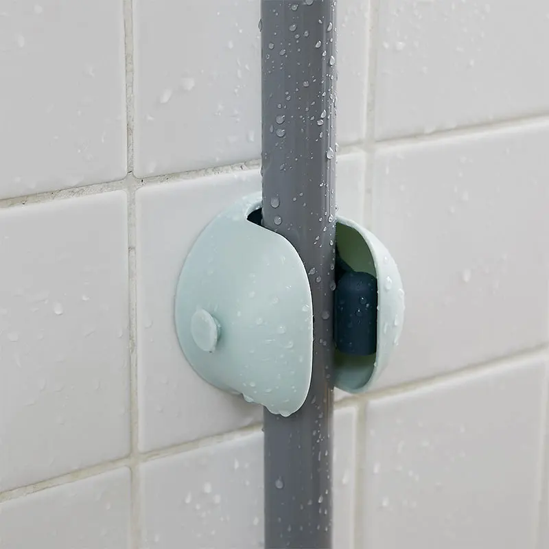 Настенная пластиковая Швабра A2825Stick, зажим для швабры, без перфорации, держатель-Крючок для швабры, зонт, крючок для сиденья