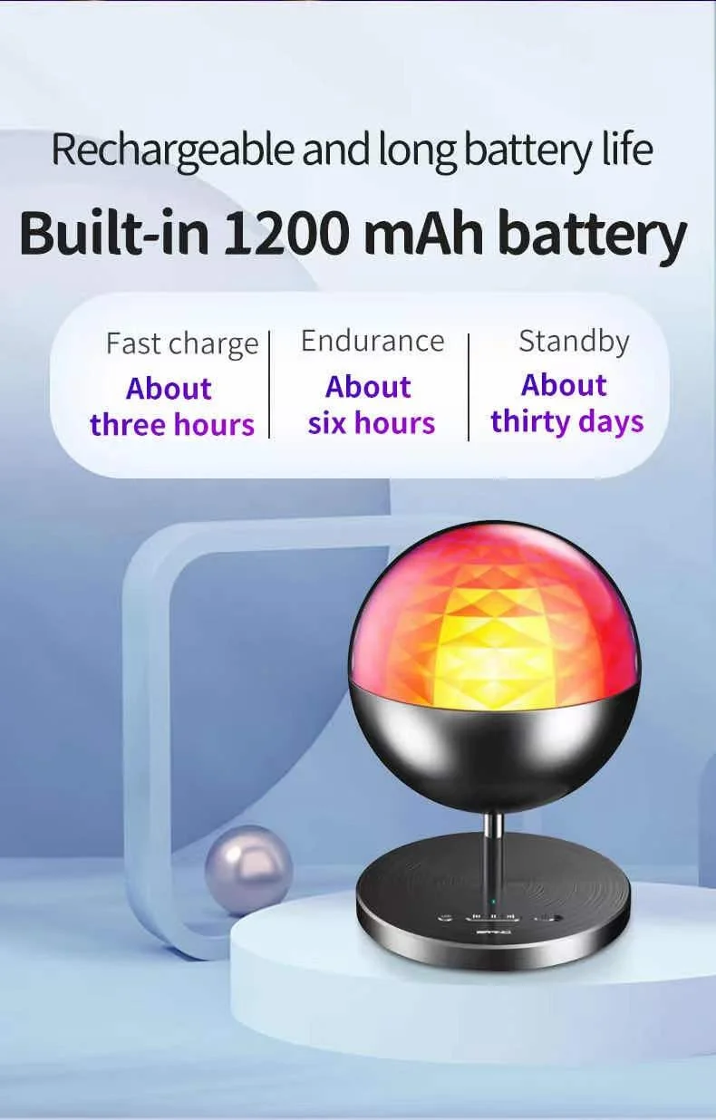 BOKUN Music rechargeable LED Star Night Light Galaxy Starry Sky Projector Lamp LED Night Light for Bedroom