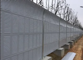 Road sound barrier fence acoustic sound absorbing noise barrier