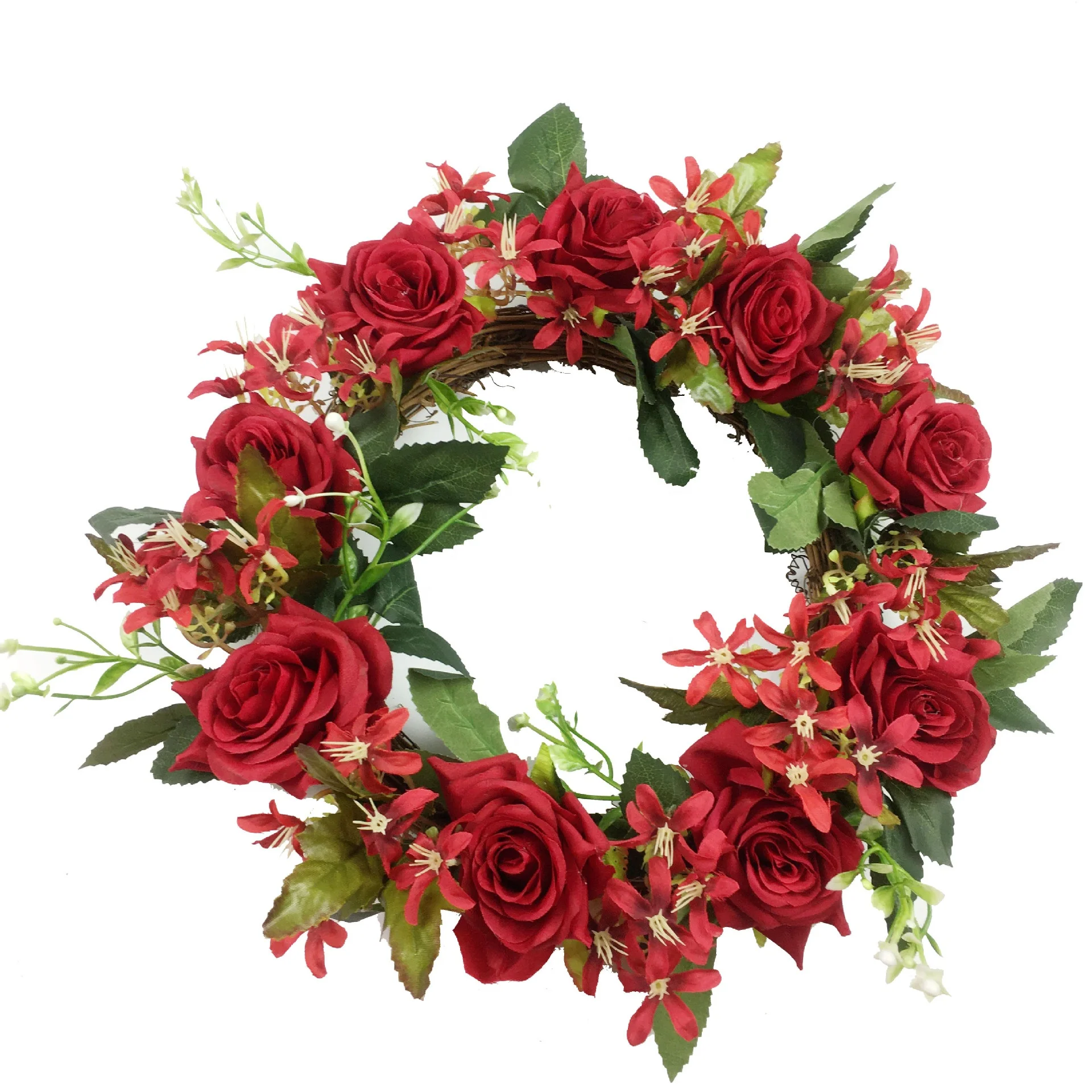 Artificial dried flower wreath decoration wreath door hanging flowers ring door wreaths for autumn and winter