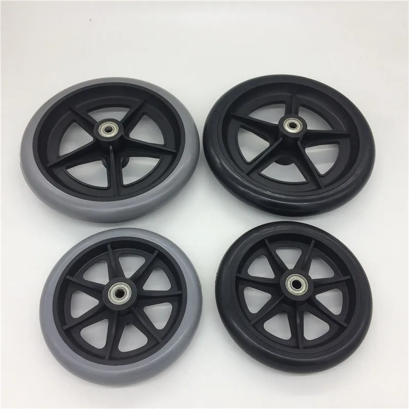 JQ Caster 150mm 200mm durable wheelchair front caster wheels manufacturer