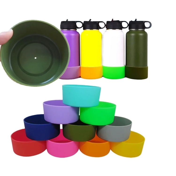 Индивидуальная многоразовая бутылка, силиконовый рукав, противоскользящая бутылка для бутылок 12-24 унции, гидро-термос, Бостонская стеклянная бутылка для защиты