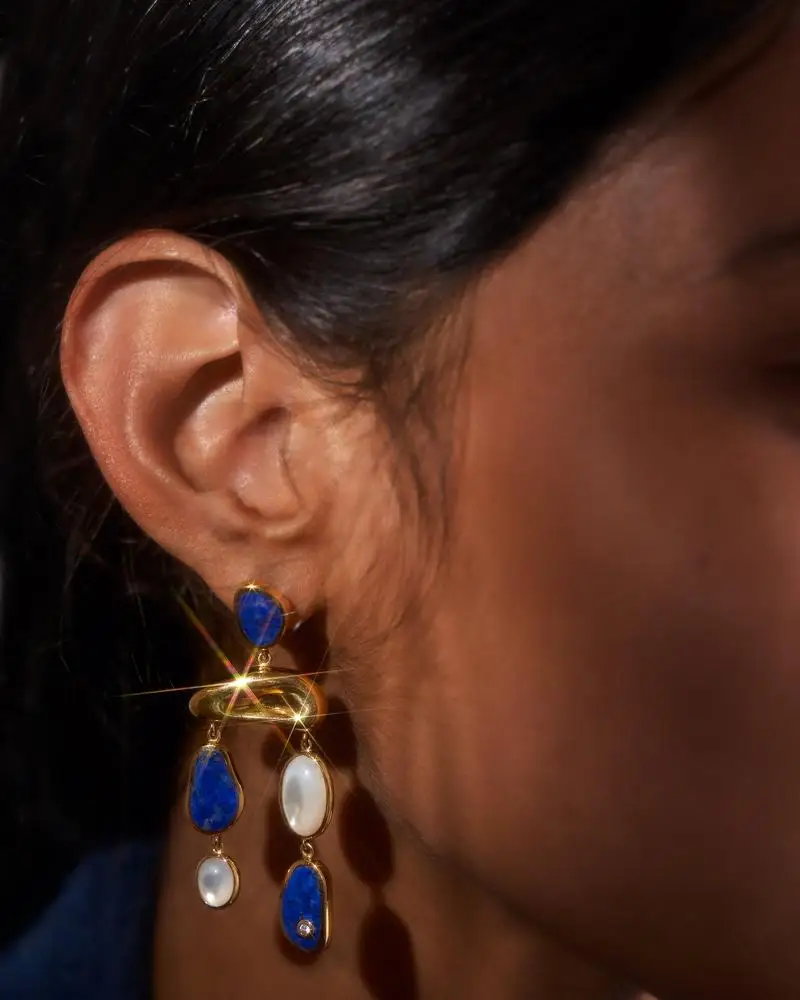 Baroque Freshwater Pearl Drop Earrings for Women Trendy Enamel Large Statement Hanging Earrings Wedding Jewelry Female