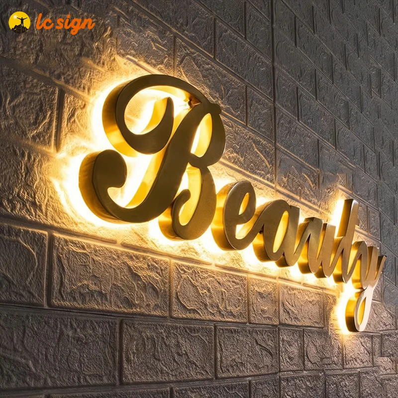 led illunimate sign 3d Metal backlit Letter Signs smoke shop led sign For Company Channel billboard