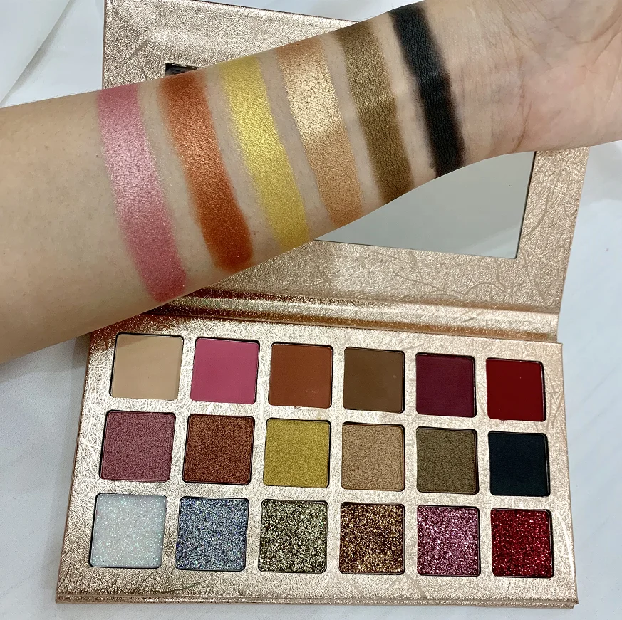 rebrand wholesale no label pigmented matte cosmetics makeup products cheap eyeshadow palette
