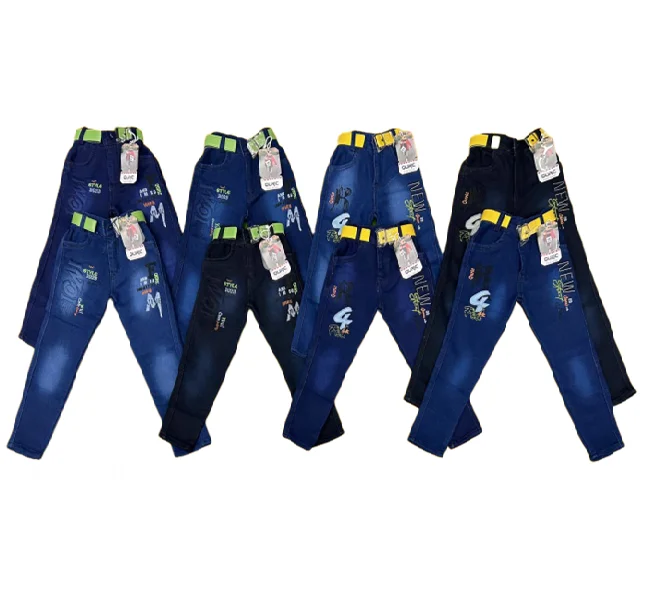 Hip Hop Heavy Quality Kids Trending Regular Fit Jeans For Boys At Wholesale Prices