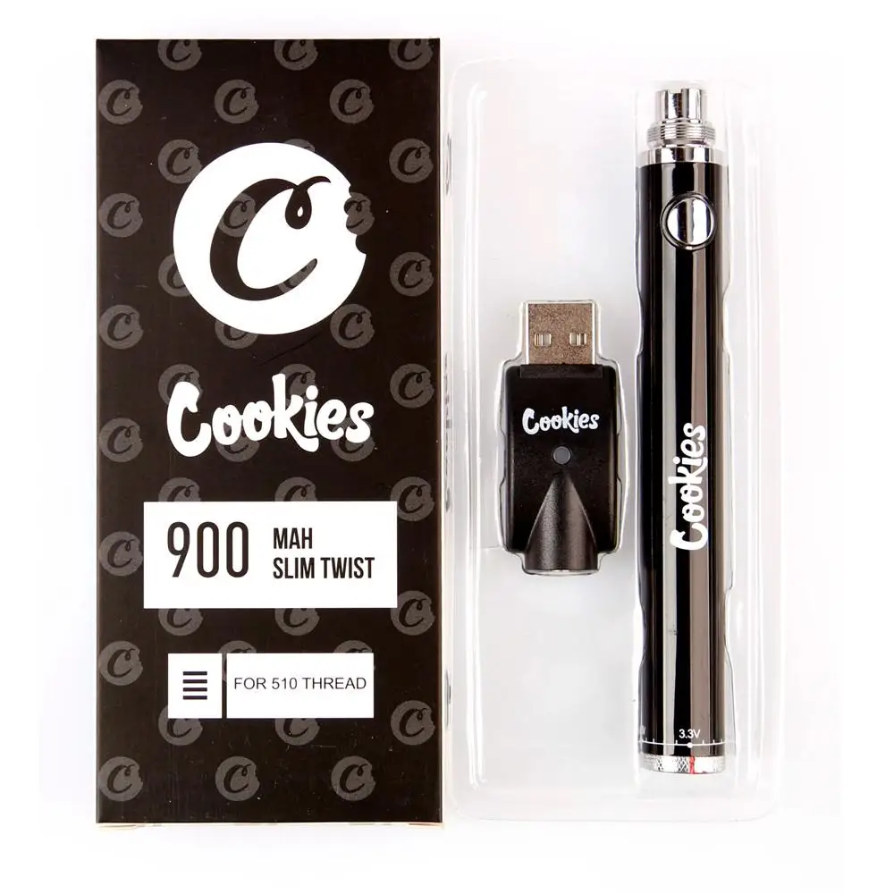 
510 Thread Cookie battery adjustable voltage Cookies Twist Cbd Preheating Vapes Pen Battery 