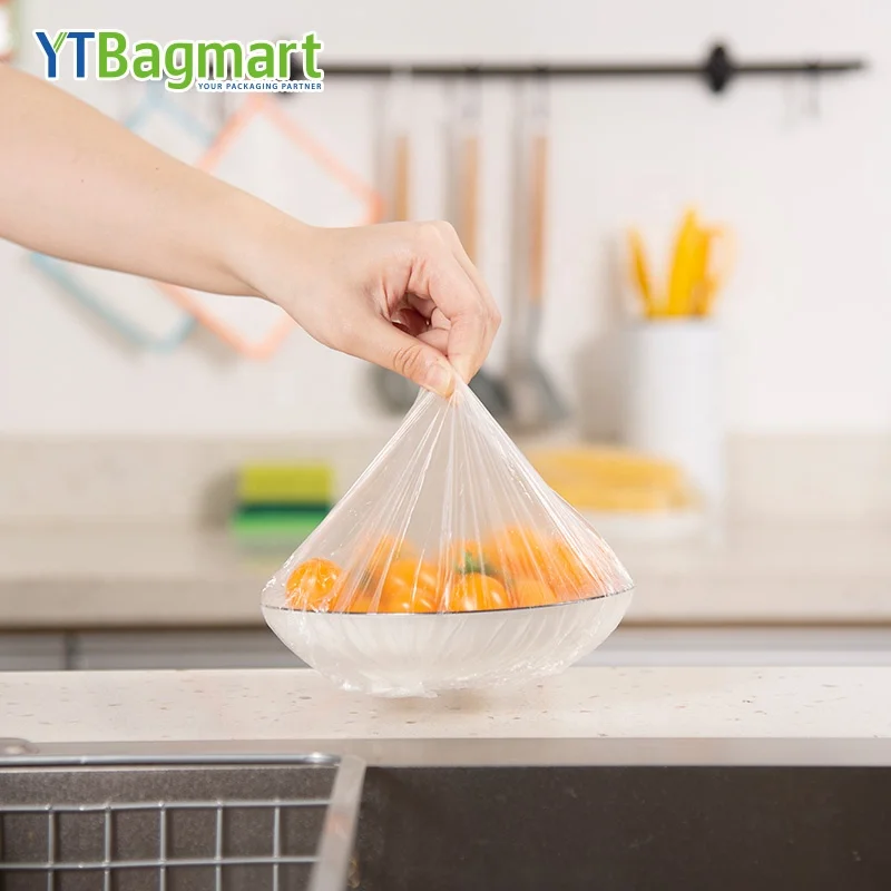 Fresh-keeping Film Bag Plastic Wrap Stretch Disposable Food Bowl Cover For Kitchen Fridge