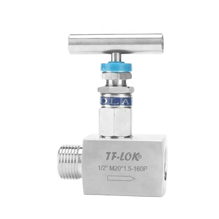 China Manufacturer Durable Female Connection Needle Valve Ferrule Angle Gas Oil Needle Valve Stainless Steel