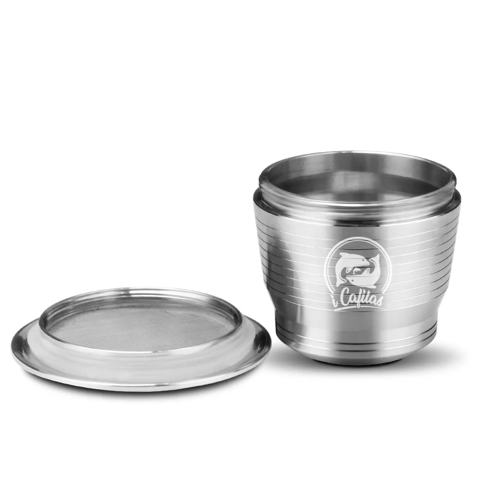 High Quality Nespresso Coffee Machine Compatible Reusable Refillable Stainless Steel Coffee Pod Capsule