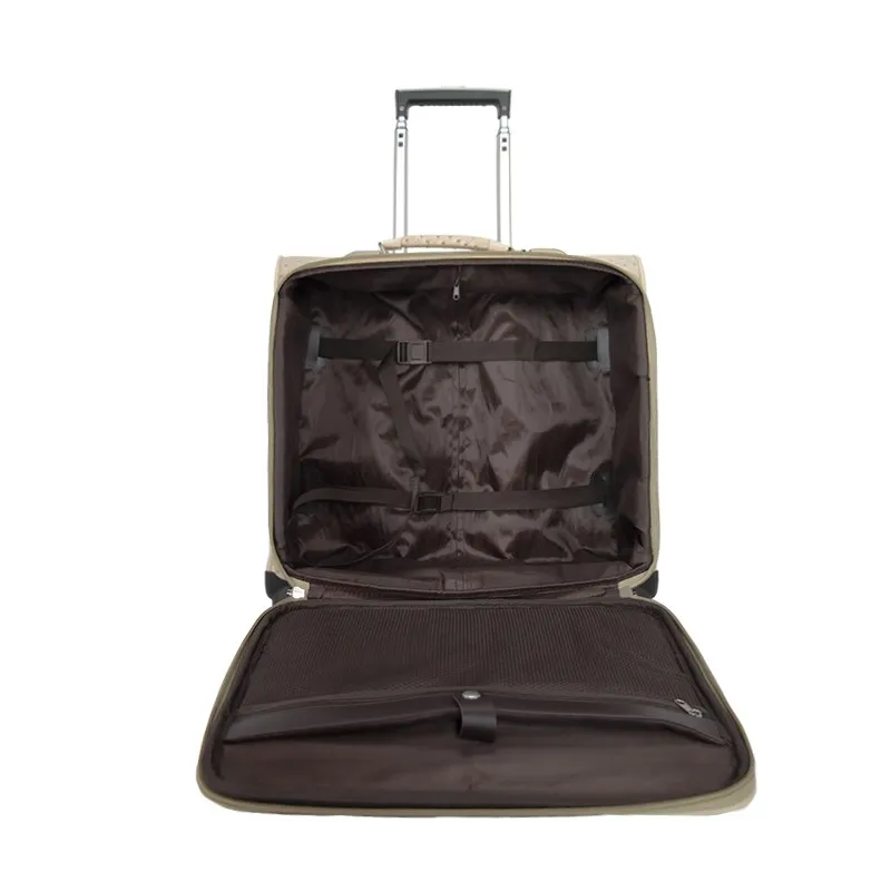 Portable small capacity PU leather trolley luggage cabin suitcase luggage travel luggage bags