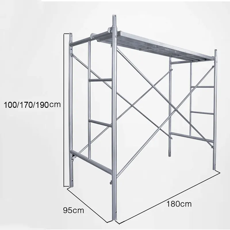 Customizable Stainless Steel Walking Scaffolding Construction Site Steel Scaffolding Heavy-duty Galvanized H-shaped Scaffolding