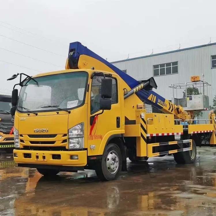 Лучшие продажи isuzu ELF KV100 воздушная платформа 17 м 21 24 28 30 гидравлическая телескопическая корзина грузовики