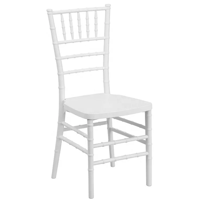 Свадебный стул тиффани белый из смолы Chiavari