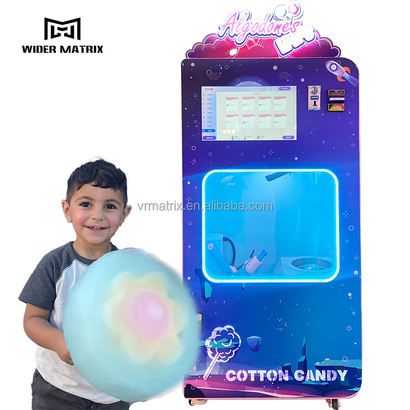 Factory Custom 110 - 220v Fairy Floss Making Machine Unique Design Fully Automatic Cotton Candy Machine