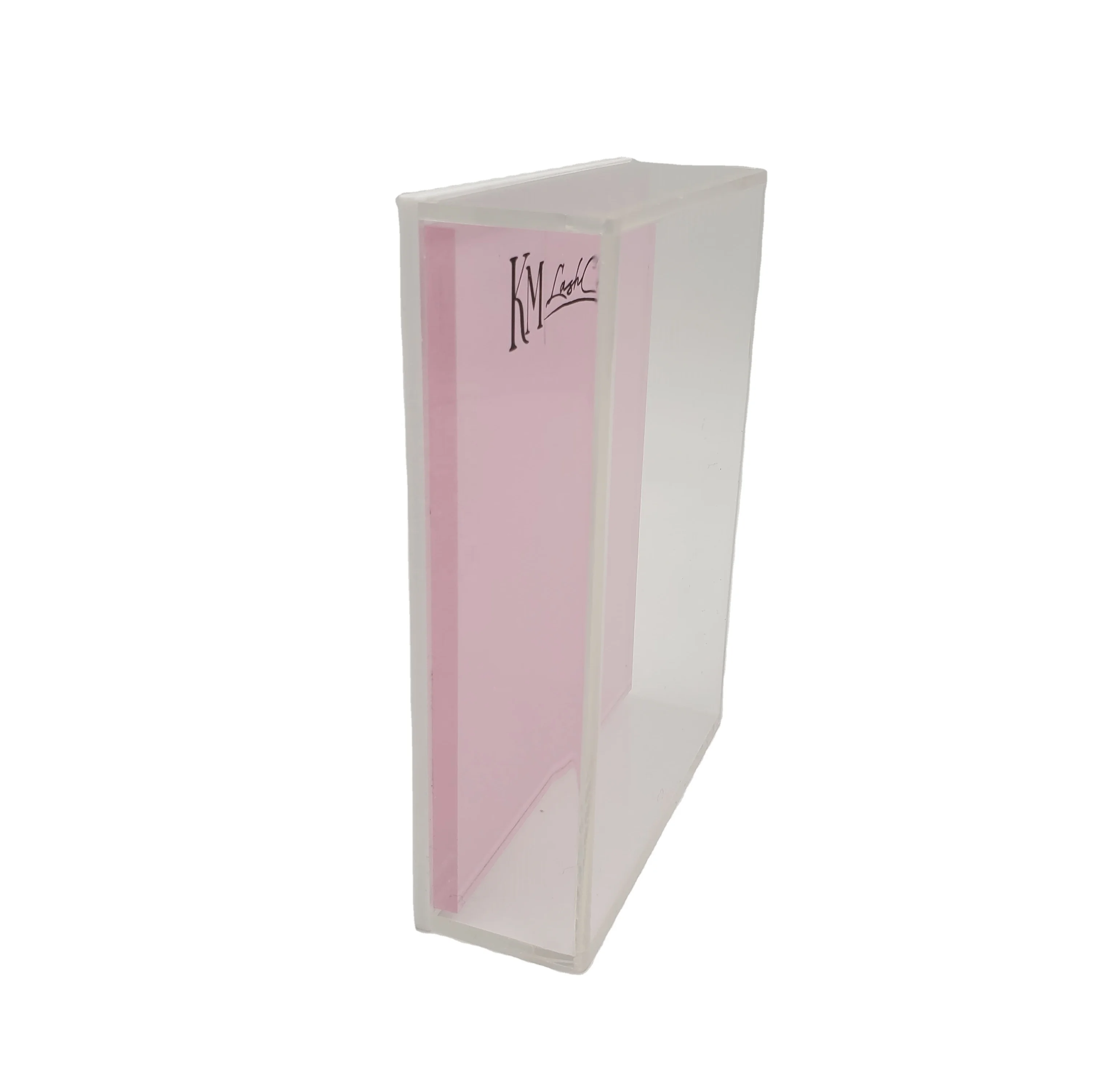 
pink single lash box/pink eyelash box/single lash case pink 