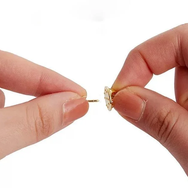 100sets/bag Nail Tie Tack Pin Clutch Butterfly Clasp Brooch Base for Women DIY Jewelry Decoration