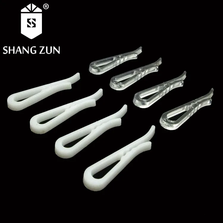 Factory produces U-shaped plastic clip for T-shirt clips garment packaging white shirt sleeve clips