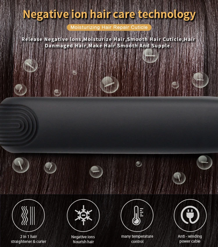 Brand Names Use Front Dryer Wenzhou And Curler Set Simply Hair Straightener