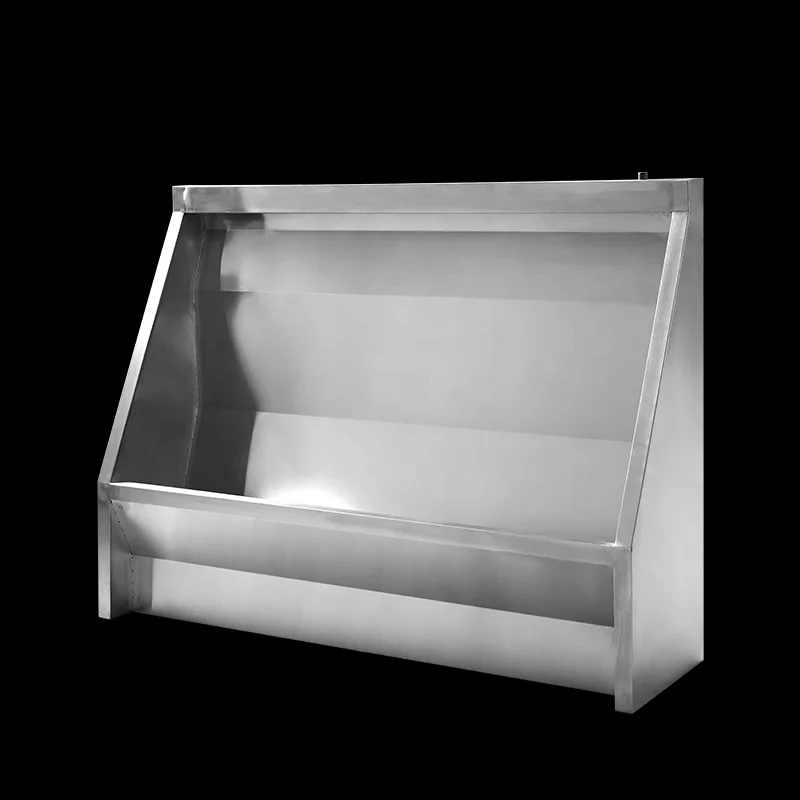 Public playground stadium school floor standing stainless steel male urinal trough