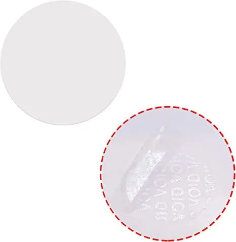 Transparent Blank Tamper Evident Labels Clear Sealing Package Seal Hologram Stickers Self Adhesive Security Warranty Void Labels