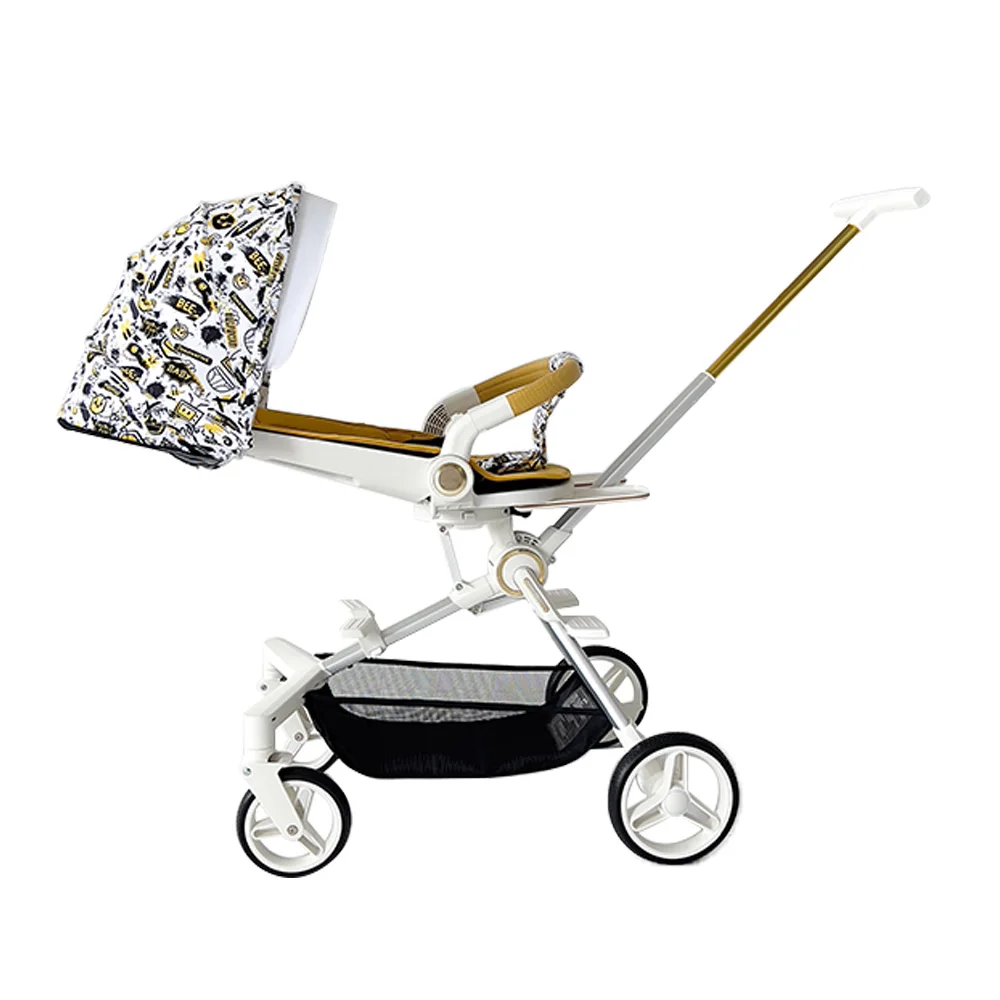 Foldable Baby Stroller With Adjustable Putter Luxury Baby Stroller 3 In 1 Baby Travel Stroller With Universal Wheel ST301