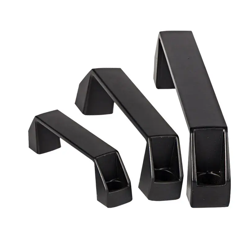 standard size plastic 120mm industrial nylon plastic pull handle door handle for aluminum spare parts