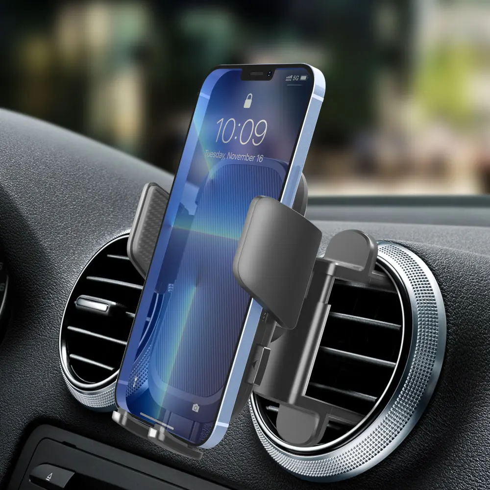 Newest Design Round AC Air Vent Car Phone Holder Flexible Car Mount Mobile Phone Stand For Car Holder