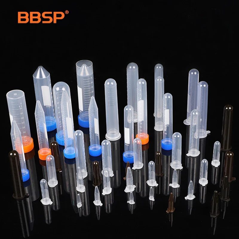 BBSP 0.5ml 1.5ml 2.0ml 15ml 50ml Volume Type Tubes Micro Centrifuge Tubes Disposable Plastic Medical Centrifuge Tube