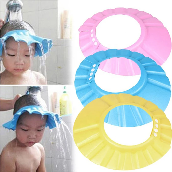 Baby Bath Head Cap Visor For Washing Hair Infant Shampoo Shower Protection