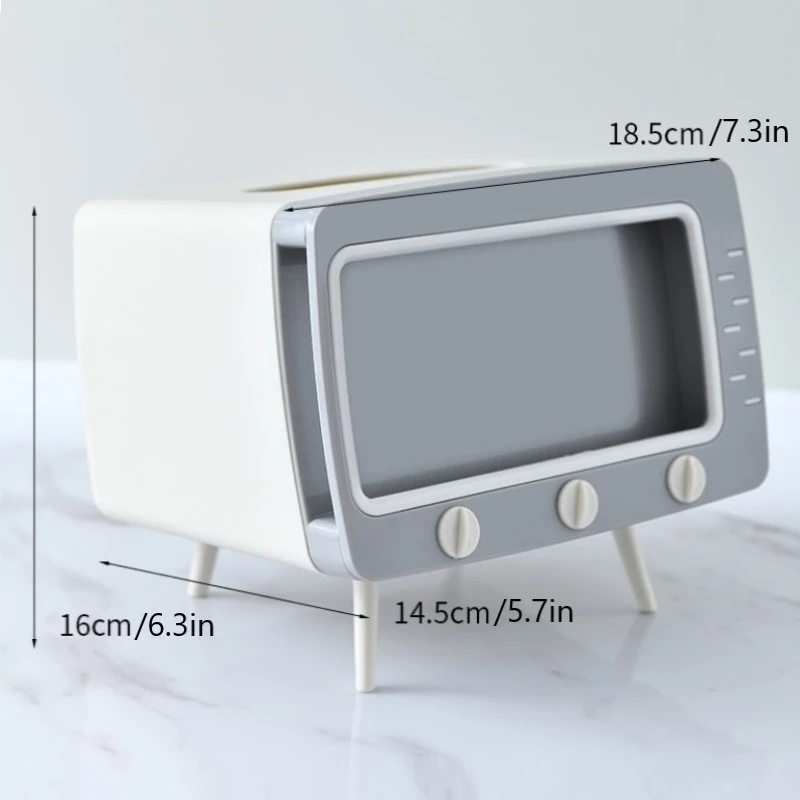 New Arrival Household Modern Napkin Tissue Box TV Shape Phone Holder Decorative Paper Box