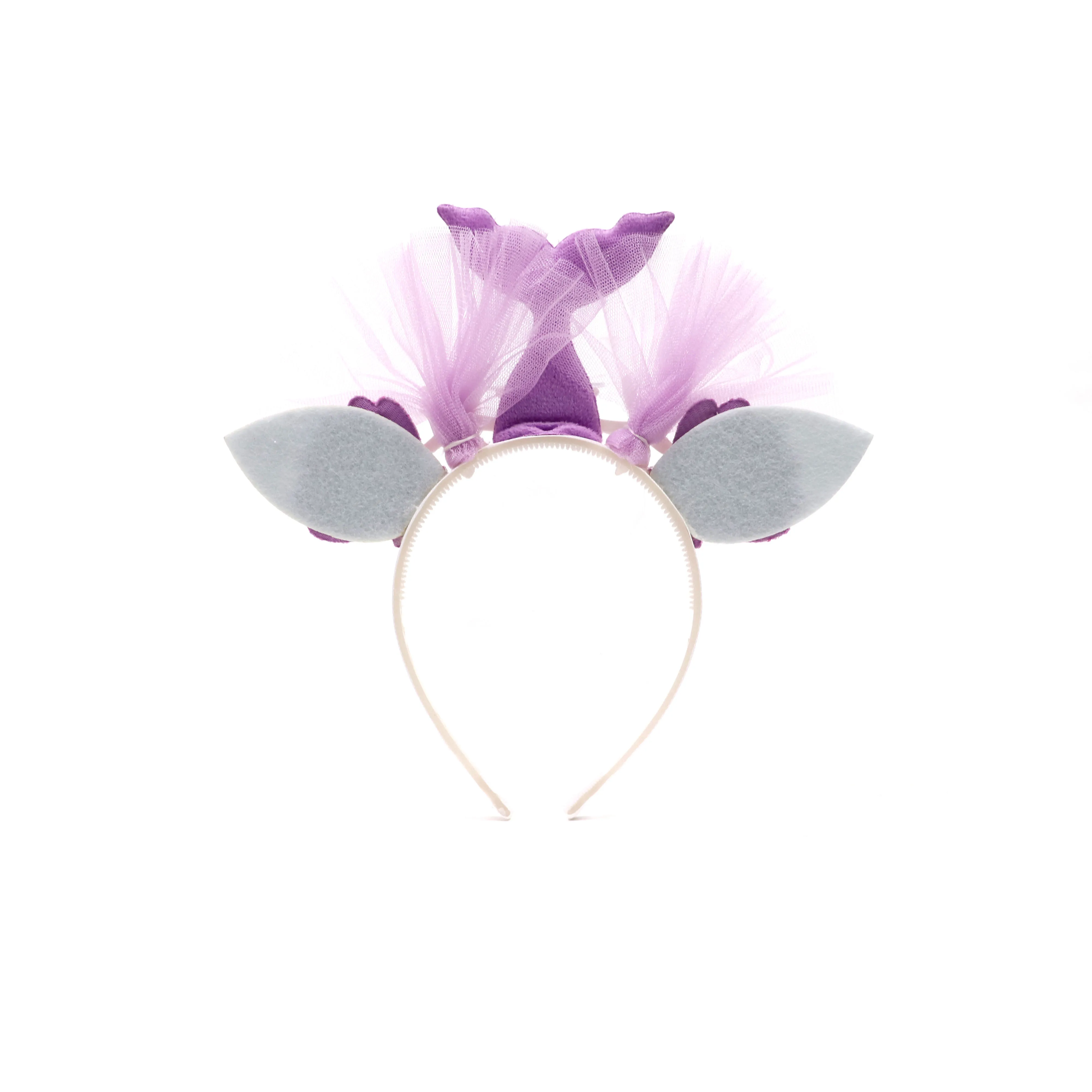 Wholesale fashionable cute lovely kids rainbow color glitter mermaid headband for kids holiday