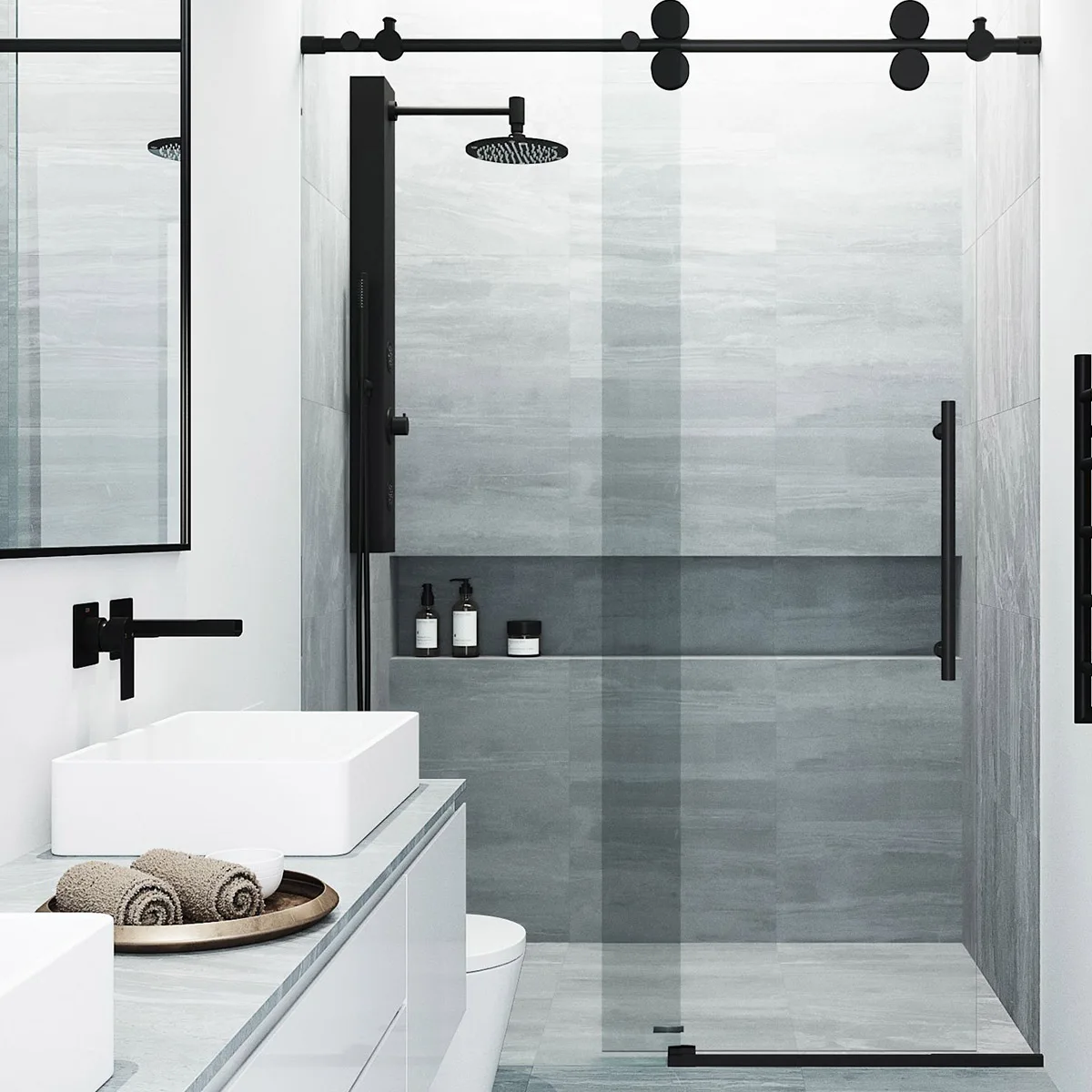 D-TOP standing massage shower cabin steam shower room sliding shower room Bathroom Room Toto Toilet Bathroom for house