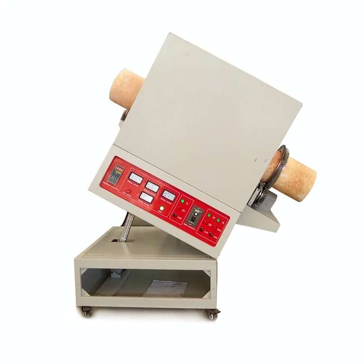 China manufacturer powder particle heat treatment quartz rotary tube furnace