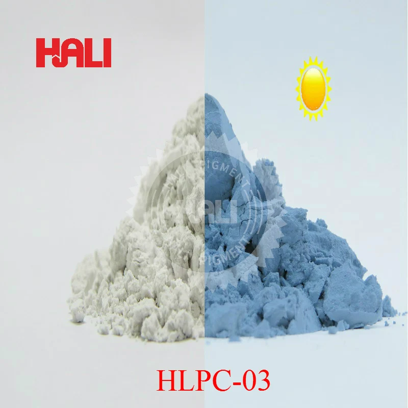Photochromic pigment sunlight active powder photochromic powder solar sensitive pigment item:HLPC-03 color: white to blue