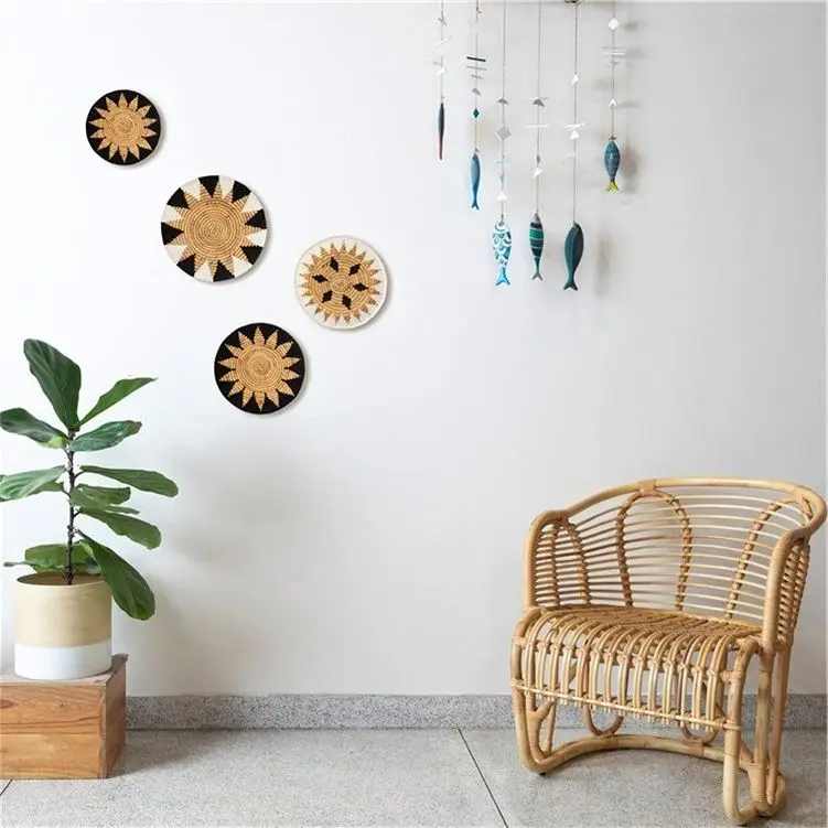 Kitchen Wall Hanging Decoraton Decorating Plates Art Home Decor And Crafts Boho Farmhouse Personalized Rattan Modern