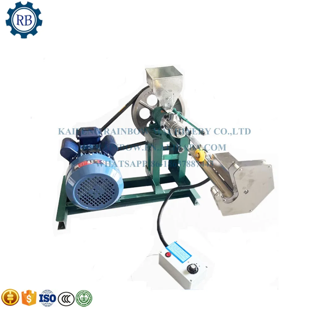 small rice puffed corn puff puffs flakes snack extruder making machine with cutter