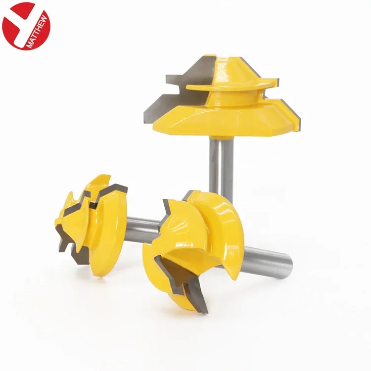45 Degree Lock Miter carbide Tipped router bits for wood woodworking