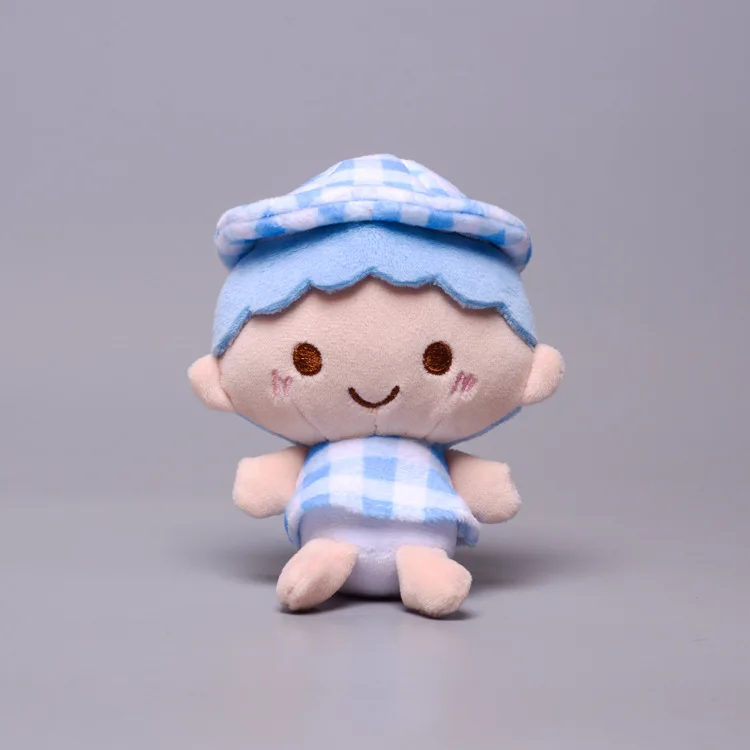 K1347 Pudding Dog WhiteLong Ear Dog Pink Cat Rabbit Plaid Cute Plush Stuffed Toy Doll Kawaii Fluffy Sofa Pillow