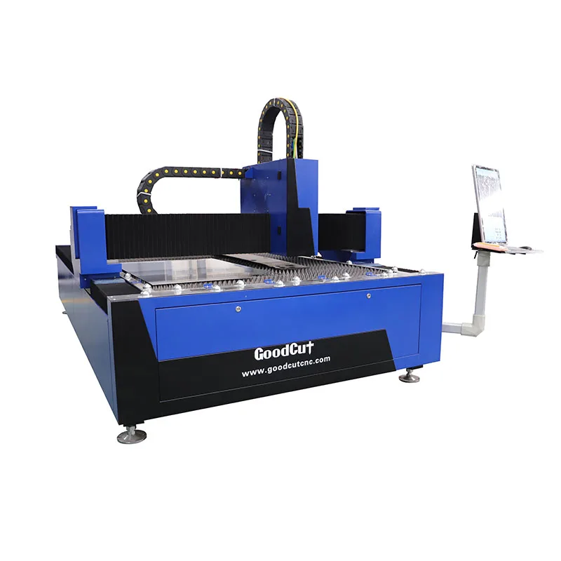 1500*3000mm  large format fiber laser cutting machine body drawing with protective glass lens head