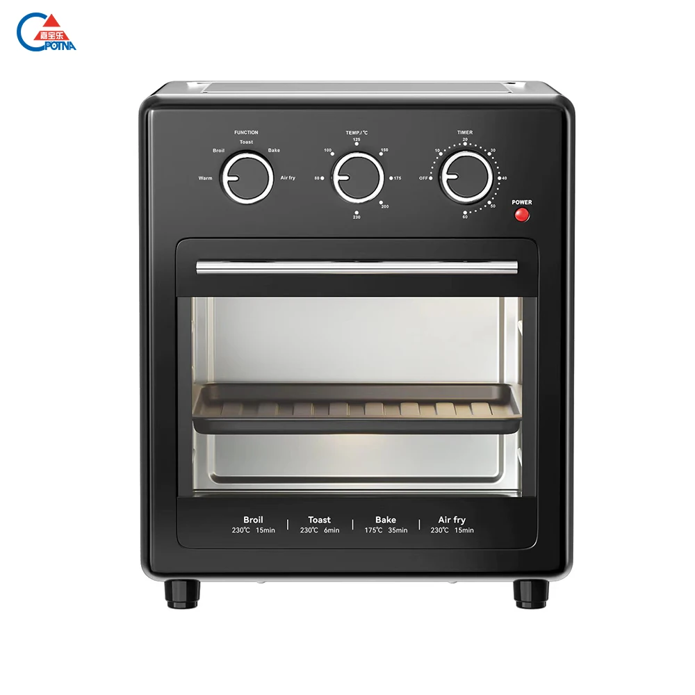 Wholesale 1200W 16l multi Air Oven Healthy Mechanical Air Fryer Oil Free Stainless Steel Convection Hot Air Oven