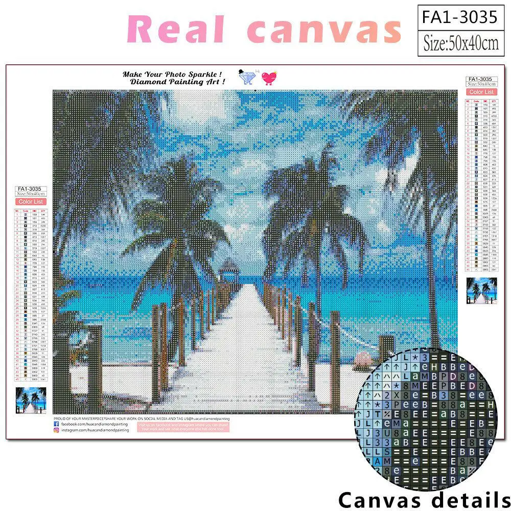 Wholesale 5d DIY Mosaic Handmade Seascape For Gift And Home Decoration Diamond Painting Kit