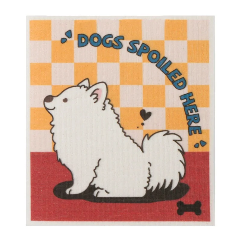 Custom Design Towel Swedish Eco-friendly Reusable Cellulose Cotton Sponge Dish Cloth Swedish Kitchen Towel Dish