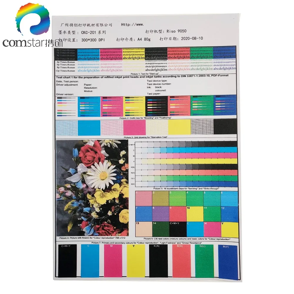 Заводская Совместимость с Comcolors EX9050 EX7050 чернила стабильного качества чипом яркие цвета высокое качество картридж пигментными