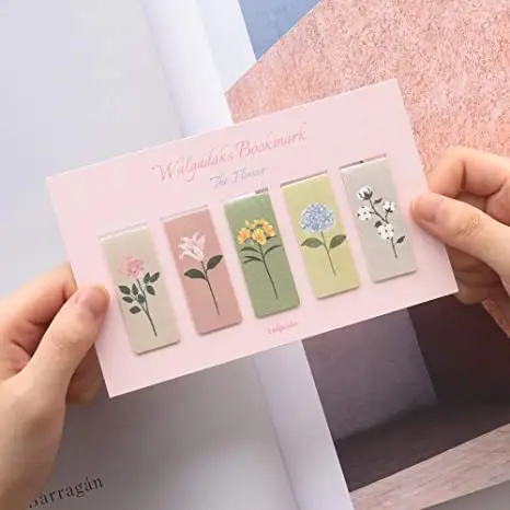 Magnet Page Markers Assorted Book Marker Clip Magnetic Bookmark for Teachers Students Lovers Reading