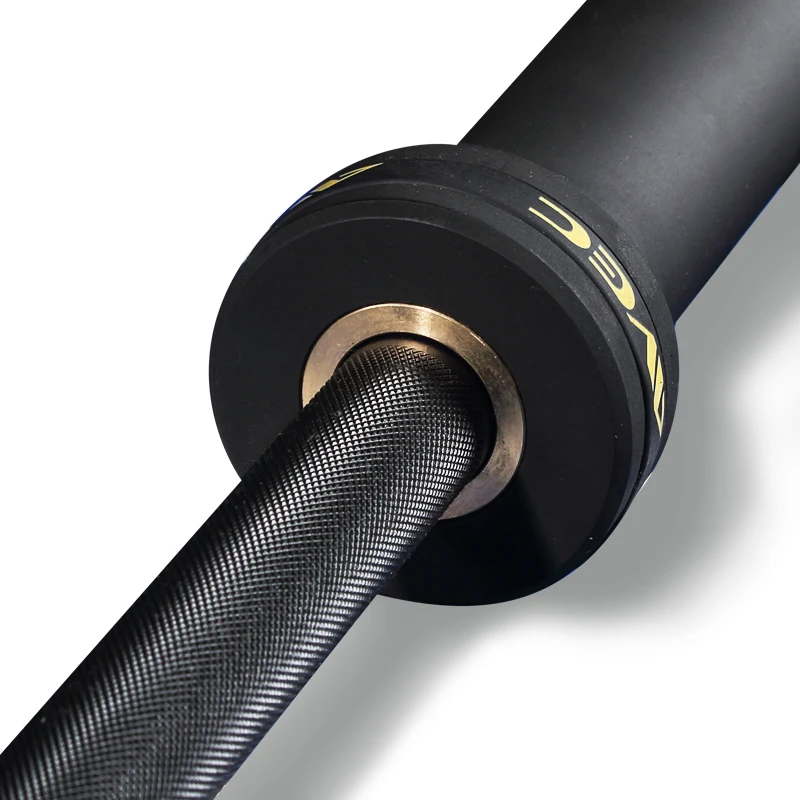 
2200 mm Barbell Black Zine 1000 lb Training Bar with 4 Bearings Weightlifting Bar Barbell Bar 