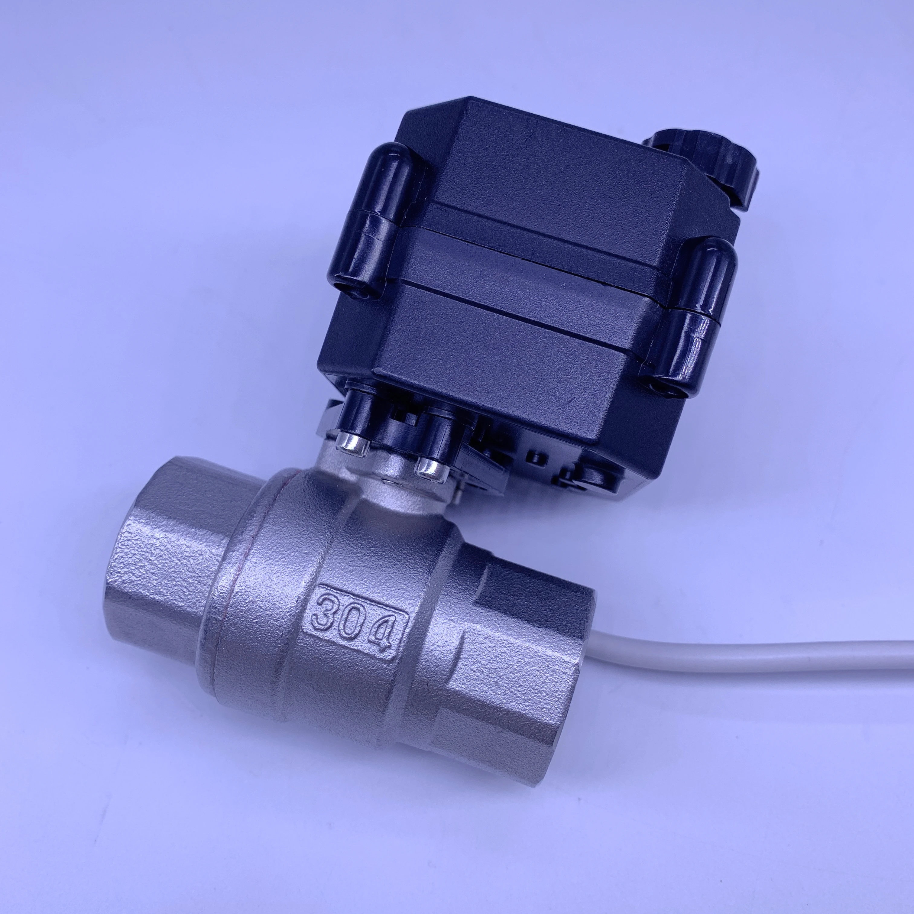 TOYI Two Way Stainless Steel Ball Valve Water Flow Control on/off type Electric Motorized Actuator Ball Valve