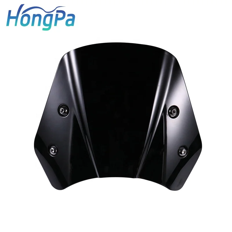 Universal PC Motorcycle Windshield Wind Deflector Moto Windscreen for Benelli Leoncino 500cc