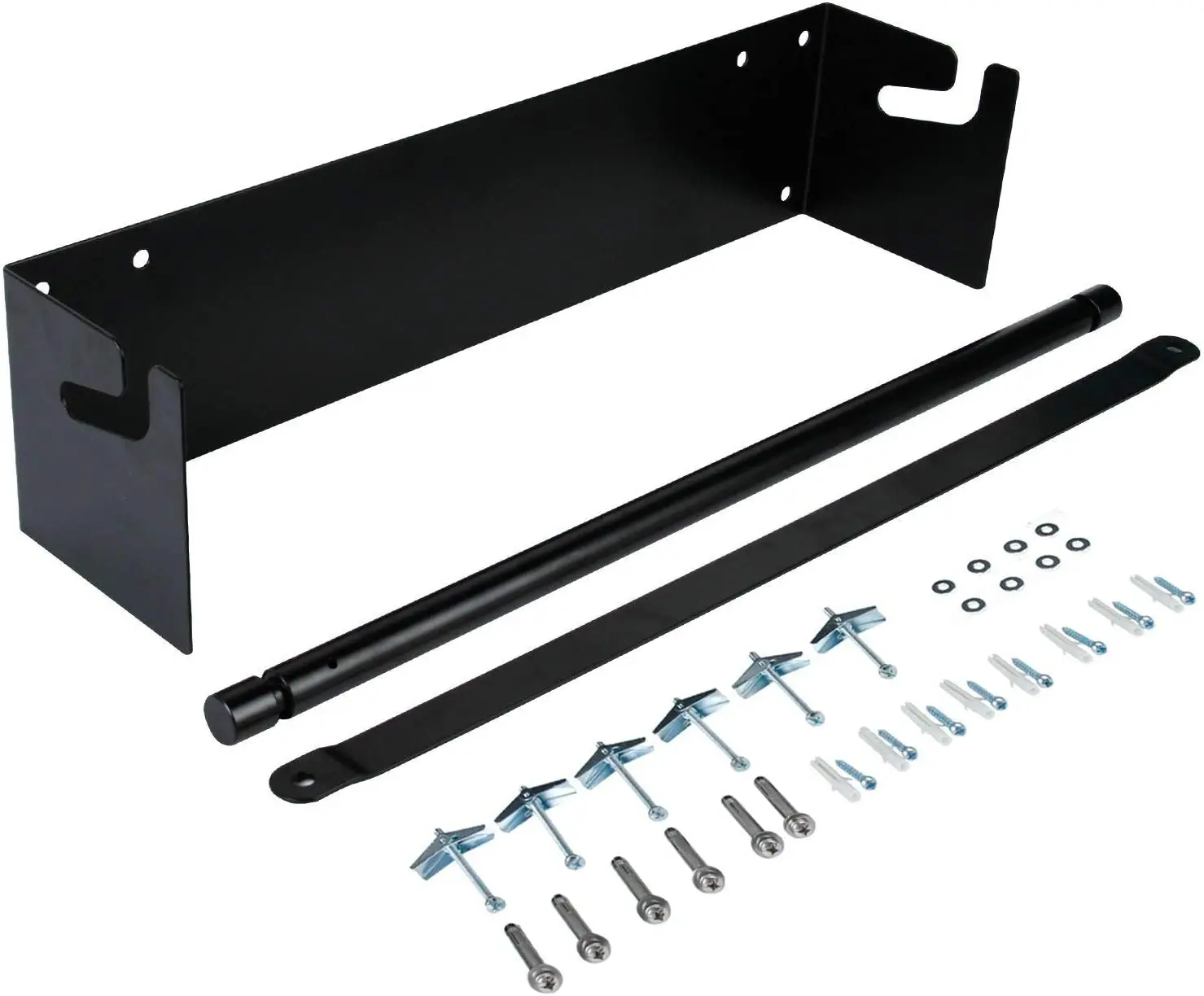 Special Design Metal Black Paper Roll Holder & Dispenser Wall Hanging Decoration for Cafe, Artist Studio, Office, Living Room